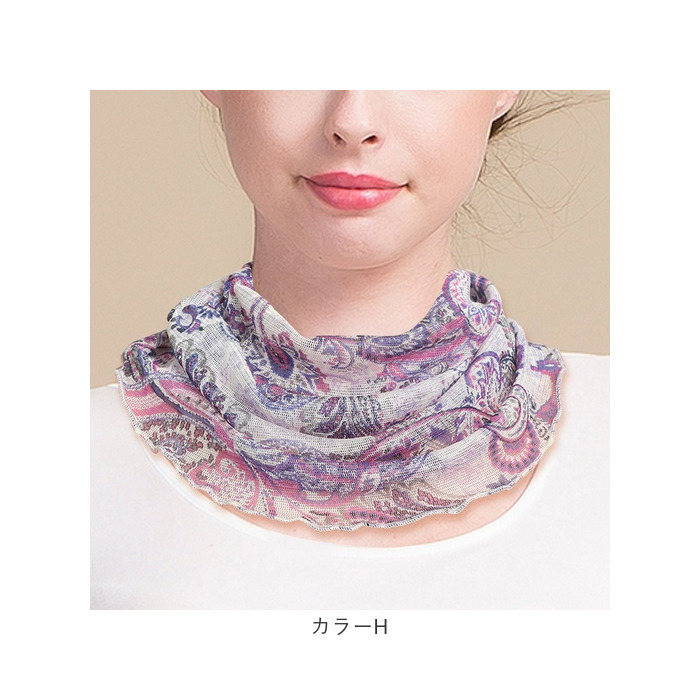 ネックカバー レディース 通販 首元 薄手 おしゃれ かわいい ネックウォーマー 日焼け対策 スカーフ 冷房対策 オールシーズン 涼しい 上品 ネックカバー | BACKYARD FAMILY | 25