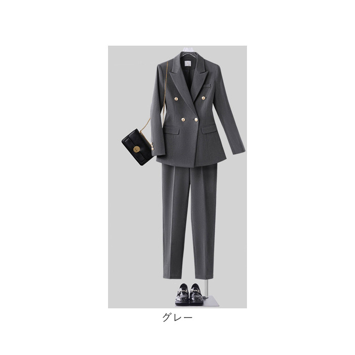 パンツスーツ レディース 上下セット 通販 ビジネススーツ ジャケット パンツ スーツ カジュアルスーツ ママスーツ ビジネス セットアップ パンツスーツ | BACKYARD FAMILY | 16