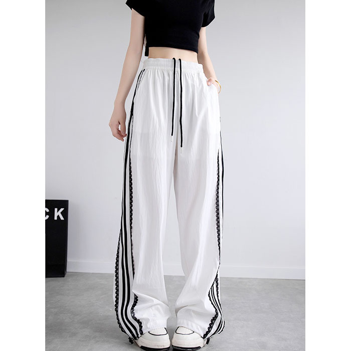 サイドライン パンツ レディース 通販 ラインパンツ サイドラインパンツ ワイドパンツ シャカシャカパンツ ダンスパンツレディース ズボン サイドライン | BACKYARD FAMILY | 14