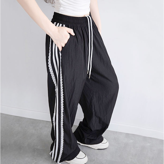 サイドライン パンツ レディース 通販 ラインパンツ サイドラインパンツ ワイドパンツ シャカシャカパンツ ダンスパンツレディース ズボン サイドライン | BACKYARD FAMILY | 16
