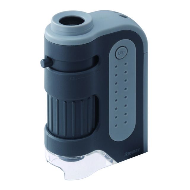 ハンディ顕微鏡 レイメイ ZOOM 携帯用 コンパクト 小学生 持ち歩きできる 野外観察 LEDライト付 けんびきょう ミクロ ズーム コンパクト ハンディ顕微鏡 | レイメイ藤井 | 01