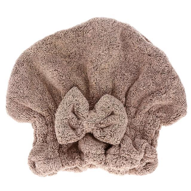 タオルキャップ 大人 通販 ヘアドライタオル ヘアドライキャップ 帽子タイプ 無地 シンプル リボン かわいい ふわふわ 吸水 スイミング プール タオルキャップ |  | 03