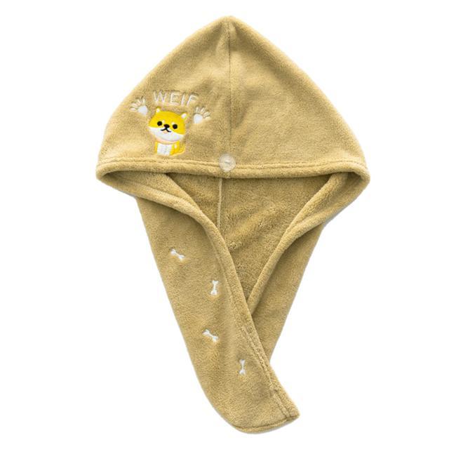 タオルキャップ 大人 通販 ヘアドライタオル ヘアドライキャップ ターバンタイプ シンプル おしゃれ かわいい 刺繍 ふわふわ 吸水 スイミング タオルキャップ |  | 05