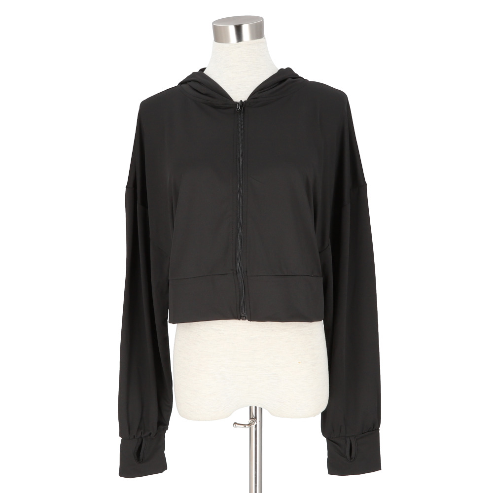 接触冷感 ラッシュガード レディース 通販 ショート丈 レディースラッシュガード 長袖ラッシュガード パーカー ビーチウェア マリンウェア トップス 接触冷感 |  | 01