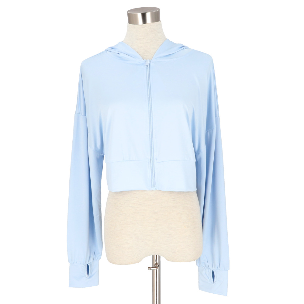 接触冷感 ラッシュガード レディース 通販 ショート丈 レディースラッシュガード 長袖ラッシュガード パーカー ビーチウェア マリンウェア トップス 接触冷感 |  | 04