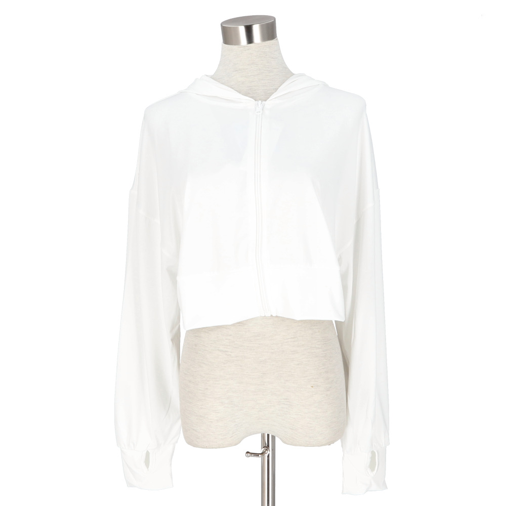 接触冷感 ラッシュガード レディース 通販 ショート丈 レディースラッシュガード 長袖ラッシュガード パーカー ビーチウェア マリンウェア トップス 接触冷感 |  | 02