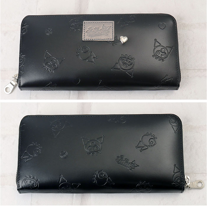 最終価格☆クロミちゃん本革製長財布 楽天市場】サンリオ クロミ KUROMI 長財布 ラウンドファスナー