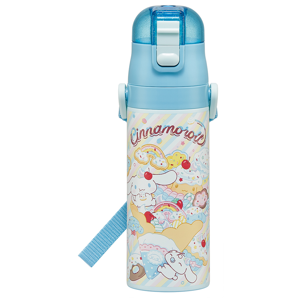 ステンレスボトル 470ml 通販 キッズ ジュニア 子供用 保冷専用 スケーター 直飲み マイボトル 超軽量 軽量 軽い コンパクト ロック付 | スケーター | 06