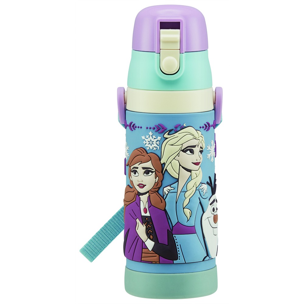 水筒 通販水筒 キッズ 直飲み 約 500ml 子供 480ml おしゃれ キャラクターグッズ ワンタッチ ボトル マイボトル ショルダー紐 ボトル 保冷 子供用水筒 水筒 |  | 01