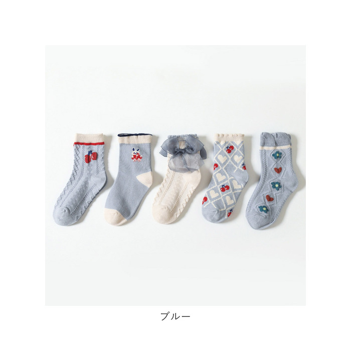 キッズ 通販キッズ 靴下 女の子 セット ソックス くつ下 ベビーソックス くつした 子ども 子供 ベビー用品 赤ちゃん ガールズ 5足セット レッグウェア  キッズ | ブランド登録なし | 17