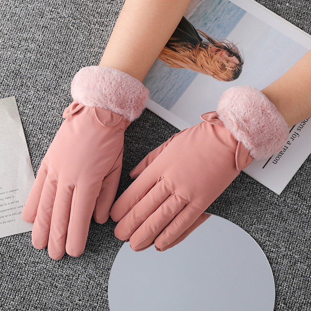 手袋 レディース ふわふわ 通販 かわいい おしゃれ 暖かい グローブ 防寒 裏起毛 もこもこ ボア 防風 保温 ５本指 厚手 冬 冬用 大人 あったか きれいめ 手袋 |  | 10