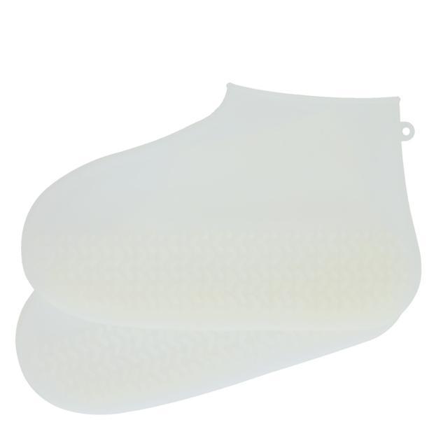 シューズカバー シリコン 防水 通販 レインシューズカバー 靴カバー ほんやら堂 滑り止め レディース 22.5cm 〜 24.5cm 黒 ブラック グレー 白 シューズカバー |  | 01