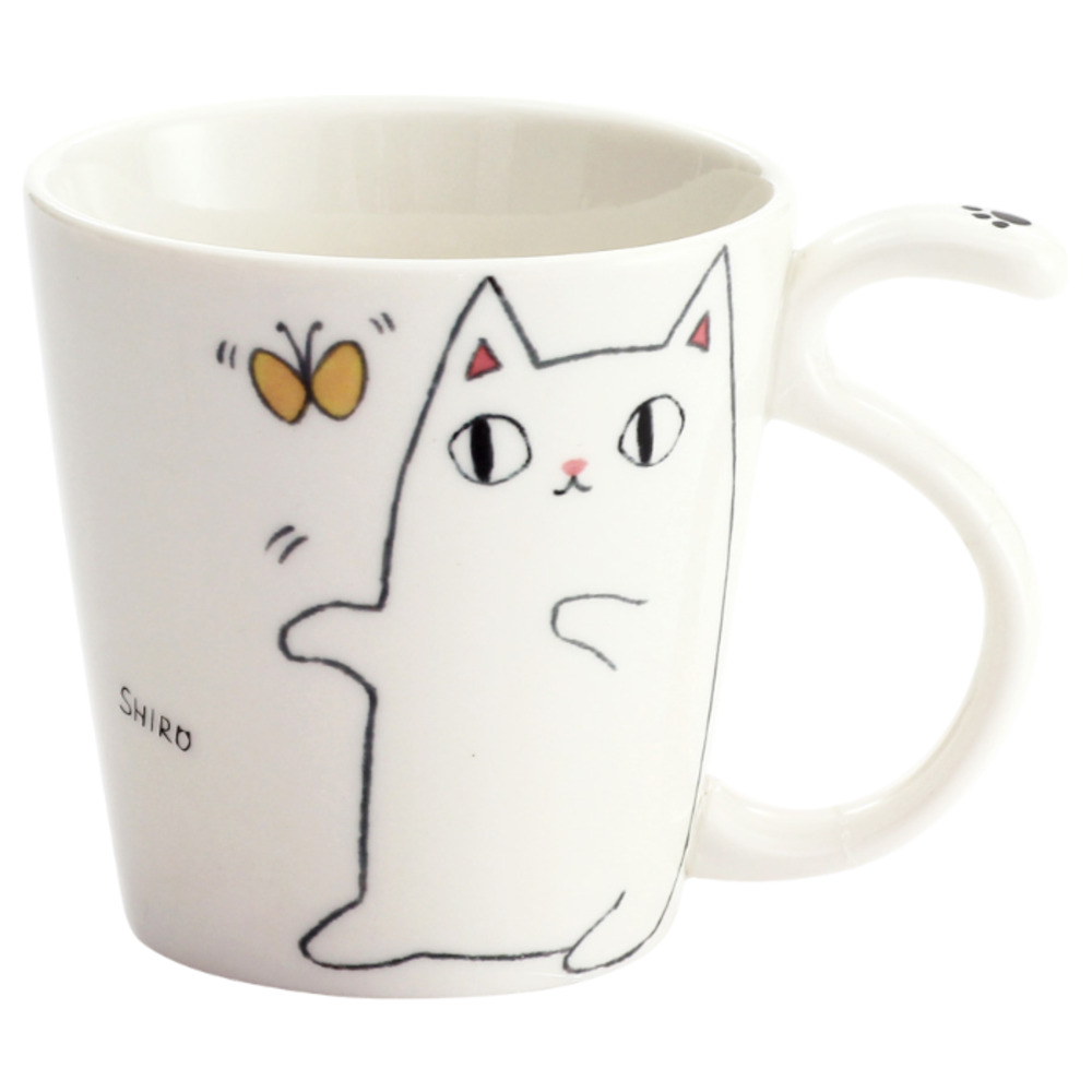 にゃん屋 猫3兄弟 マグカップ 通販 日本製 マグ カップ コップ 湯呑 湯呑み 湯飲み しっぽ 猫柄 ネコ柄 食器 可愛らしい キッチン雑貨 かわいい 可愛い にゃん屋 | BACKYARD FAMILY | 03