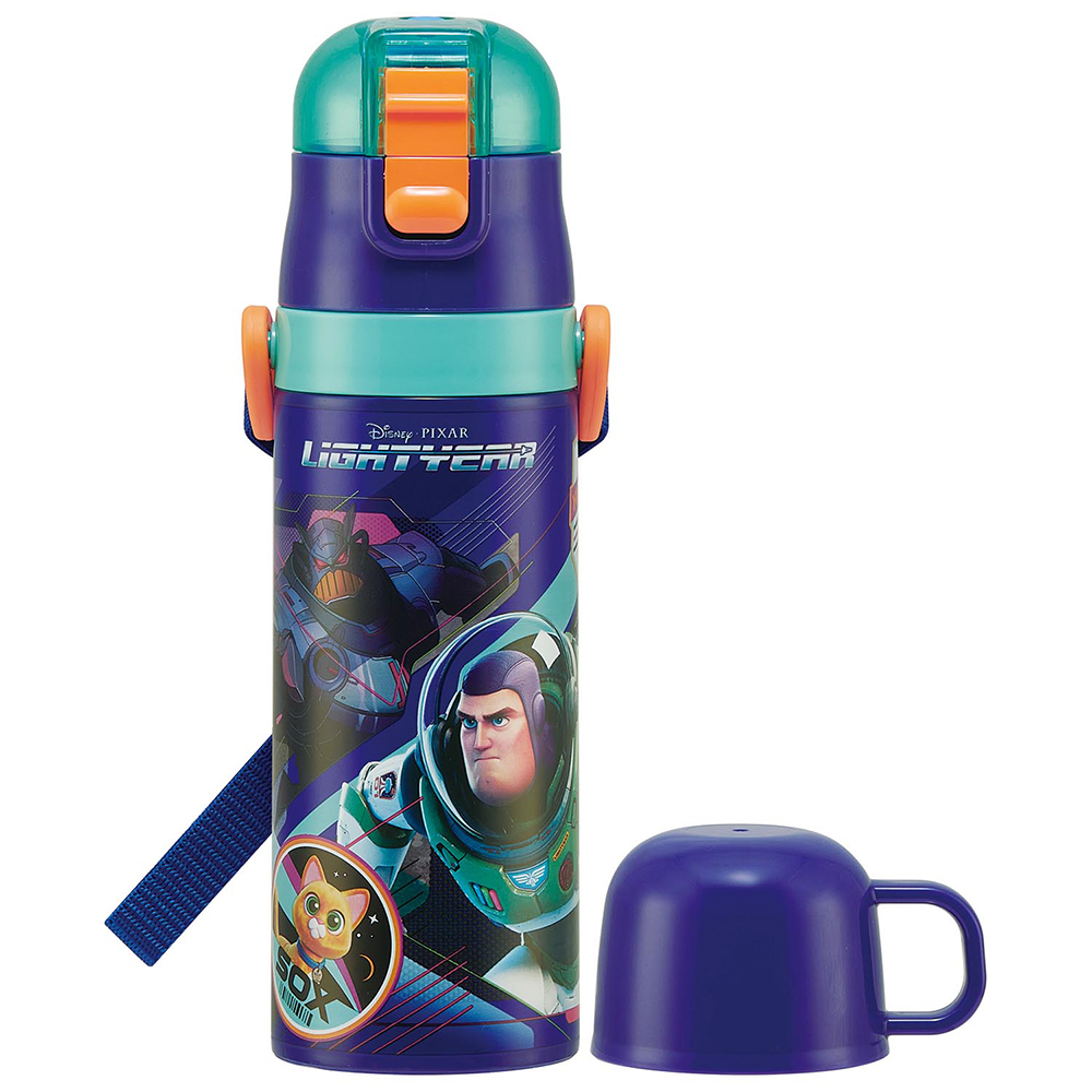 水筒 子供 ステンレス 直飲み 通販 コップ 付き 軽量 超軽量 ステンレスボトル 2way 470ml 約 500ml 約 0.5l 保冷 保温 キャラクター 幼稚園 幼児 園児 水筒 |  | 04