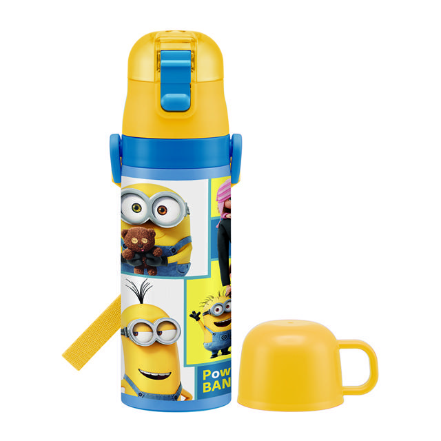 水筒 子供 ステンレス 直飲み 通販 コップ 付き 軽量 超軽量 ステンレスボトル 2way 470ml 約 500ml 約 0.5l 保冷 保温 キャラクター 幼稚園 幼児 園児 水筒 |  | 01