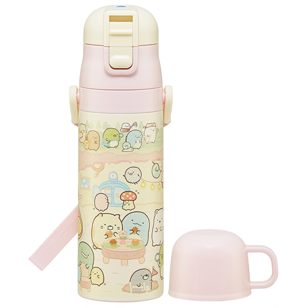 水筒 子供 ステンレス 直飲み 通販 コップ 付き 軽量 超軽量 ステンレスボトル 2way 470ml 約 500ml 約 0.5l 保冷 保温 キャラクター 幼稚園 幼児 園児 水筒 |  | 08