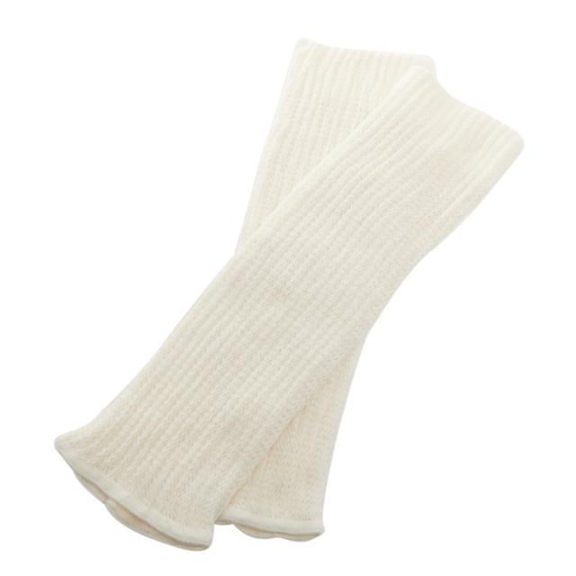 シルク レッグウォーマー シルク コットン 夏 オールシーズン レディース あったか 防寒 ミドル丈 38cm 絹 綿 天然繊維 日本製 膝サポーター M&M SOCKS | ブランド登録なし | 01