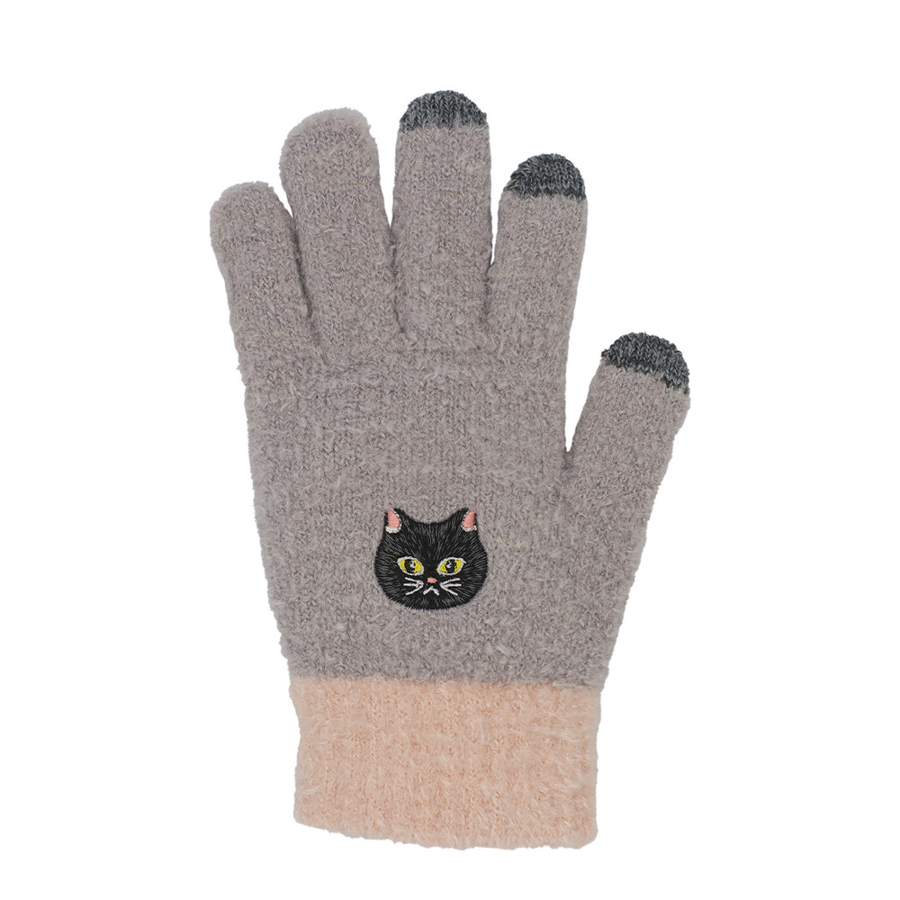 スマホ 通販スマホ 手袋 レディース スマホ対応手袋 おしゃれ かわいい アニマル 防寒 フリーサイズ スマートフォン あったか 動物 暖かい 女性 婦人手袋 | OWL | 05