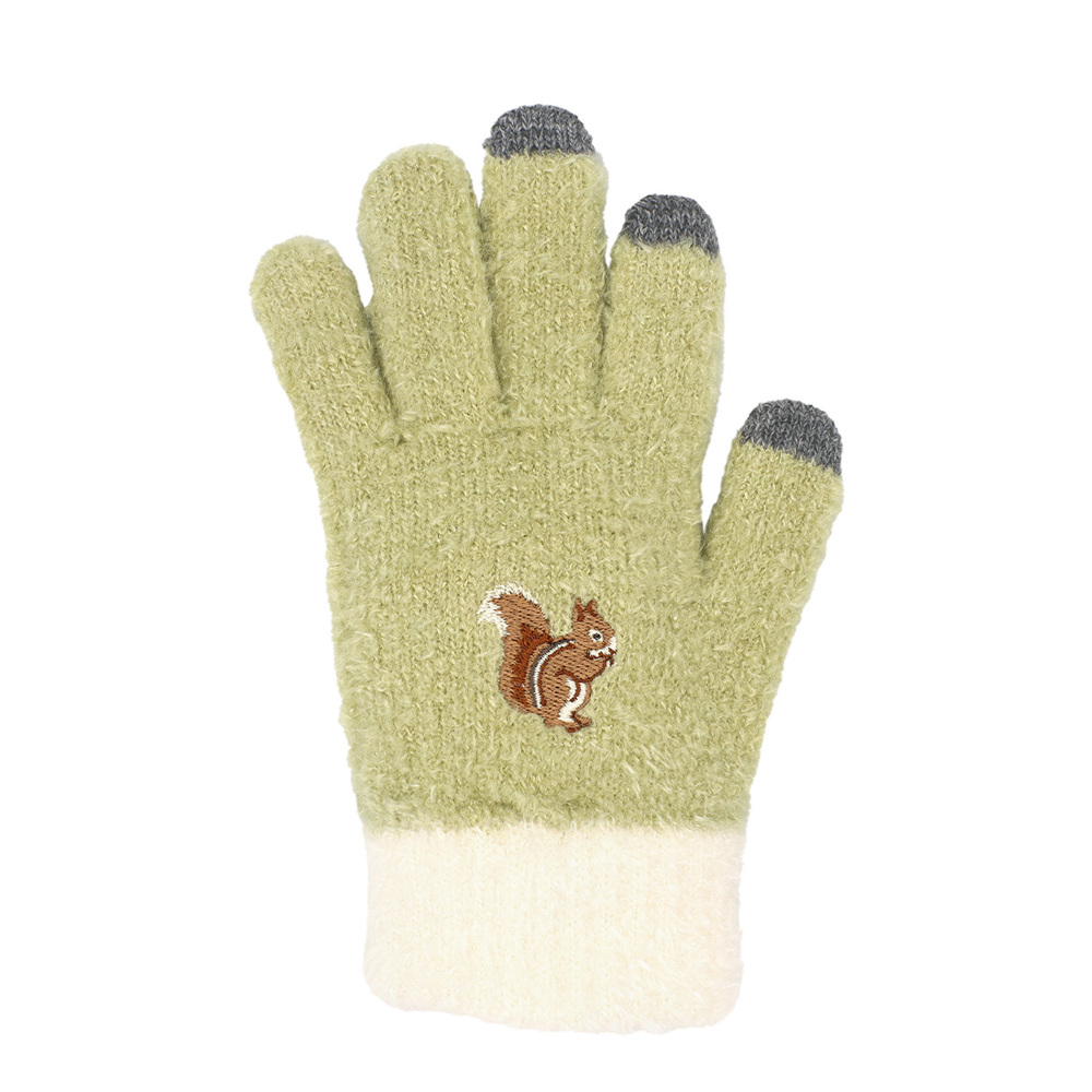 スマホ 通販スマホ 手袋 レディース スマホ対応手袋 おしゃれ かわいい アニマル 防寒 フリーサイズ スマートフォン あったか 動物 暖かい 女性 婦人手袋 | OWL | 08