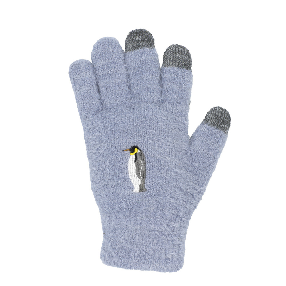 手袋 通販手袋 スマホ対応 レディース 五本指 スマホ手袋 ニット アニマル スマートフォン スマホ タッチパネル グローブ ふわふわ もこもこ 動物 動物柄 |  | 15