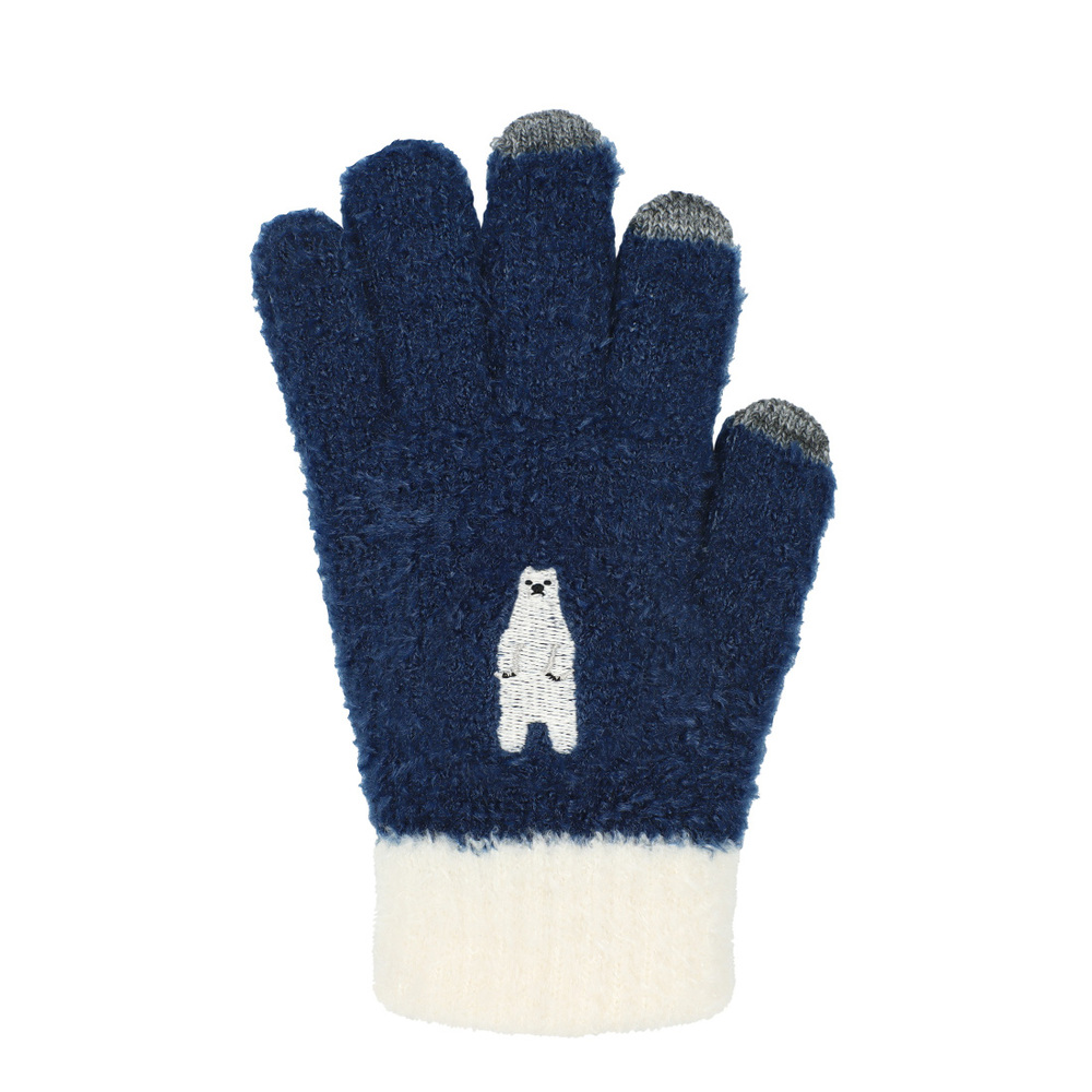 手袋 通販手袋 スマホ対応 レディース 五本指 スマホ手袋 ニット アニマル スマートフォン スマホ タッチパネル グローブ ふわふわ もこもこ 動物 動物柄 |  | 14