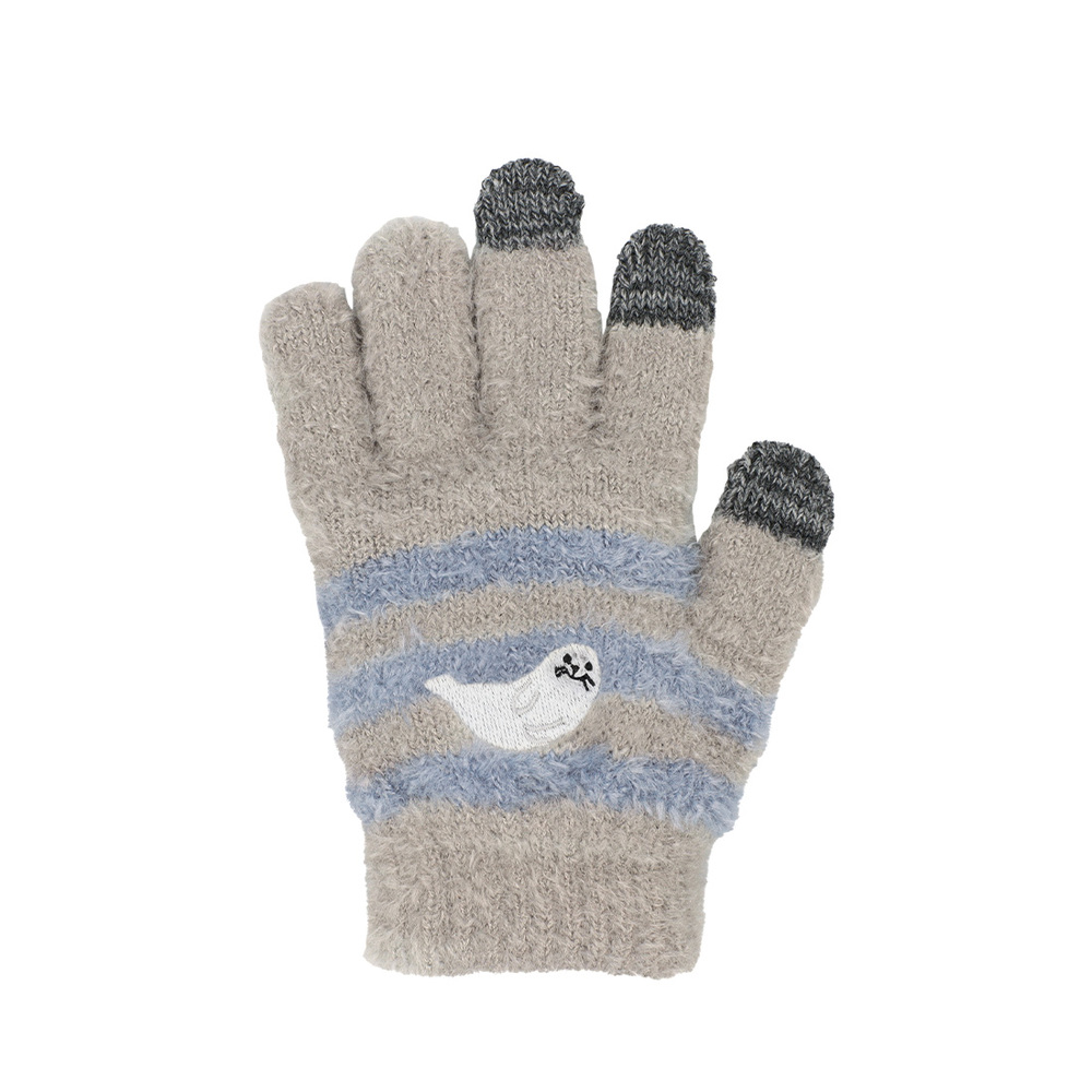 手袋 キッズ 5本指 通販 スマホ対応 スマホ手袋 女の子 男の子 子ども用 子供用 スマートフォン スマホ ニット アニマル ふわふわ もこもこ 動物 動物柄 |  | 19
