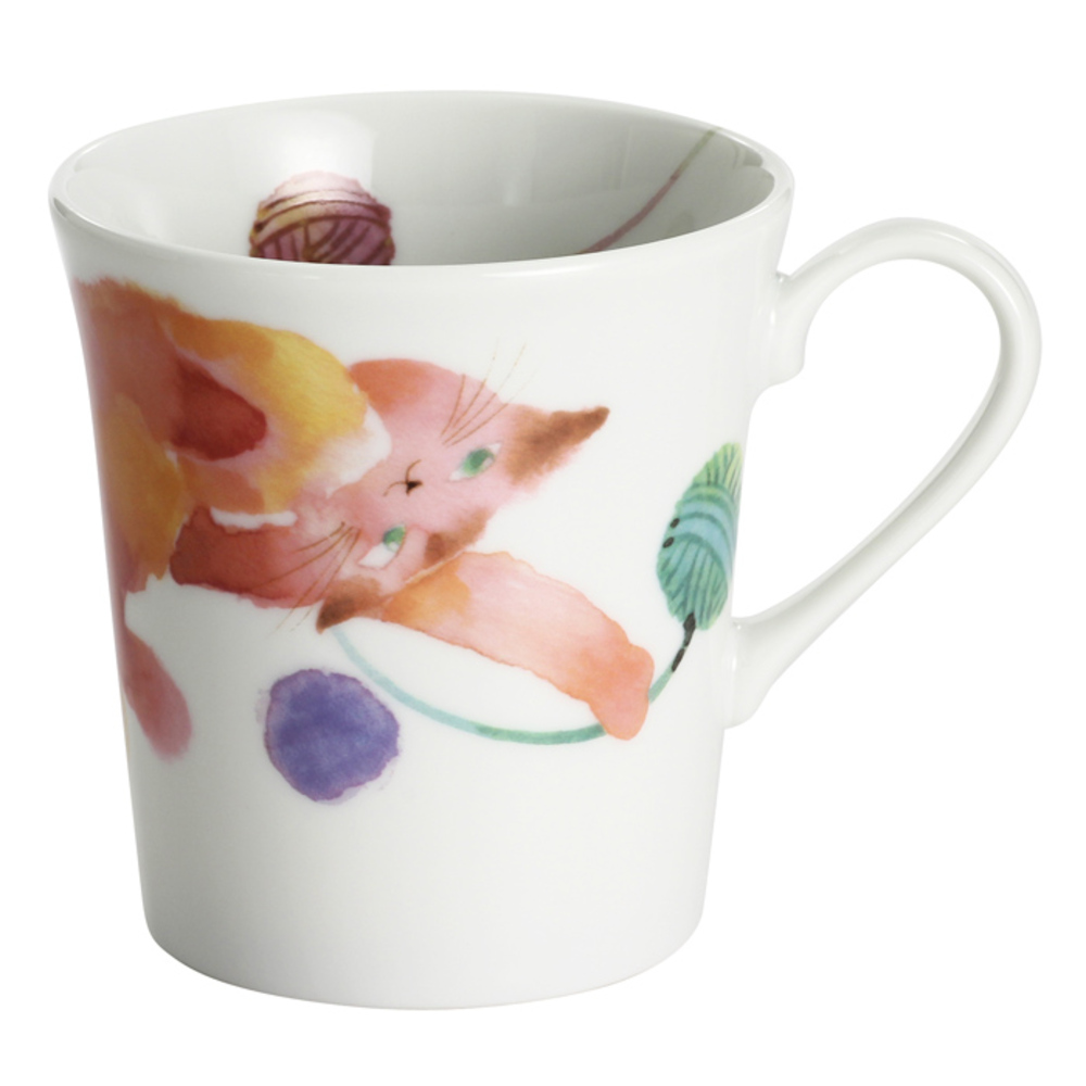 セラミック藍 マグカップ 通販 日本製 マグ カップ 磁器 湯呑み コップ 和食器 食器 にゃん屋 花猫 ネコ ねこ ギフト 贈り物 誕生日 家族 セラミック藍 |  | 06