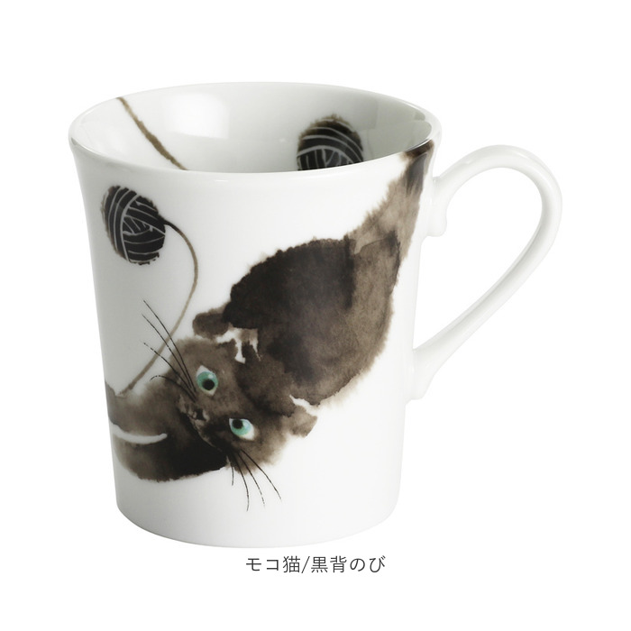 セラミック藍 マグカップ 通販 日本製 マグ カップ 磁器 湯呑み コップ 和食器 食器 にゃん屋 花猫 ネコ ねこ ギフト 贈り物 誕生日 家族 セラミック藍 |  | 19