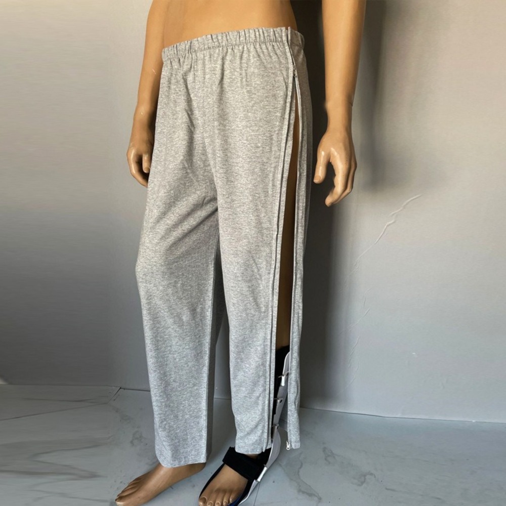 介護ズボン 全開ファスナー 通販 両脇全開パンツ 通院 ズボン メンズ パンツの着替え 全開 介護用衣料 ファスナー スウェットパンツ 寝巻き パンツ 紳士用 |  | 02