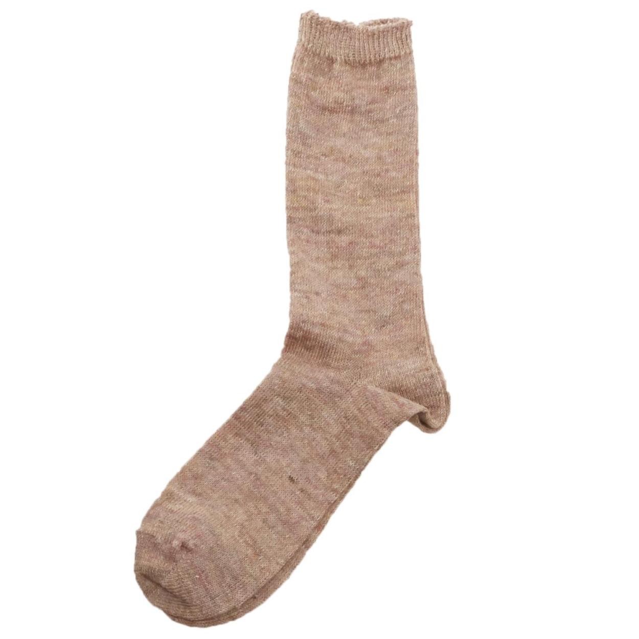 靴下 メンズ レディース おしゃれ リブソックス スモールストーンソックス ソックス 日本製 リネン 麻混 薄手 無地 靴下 | ブランド登録なし | 02