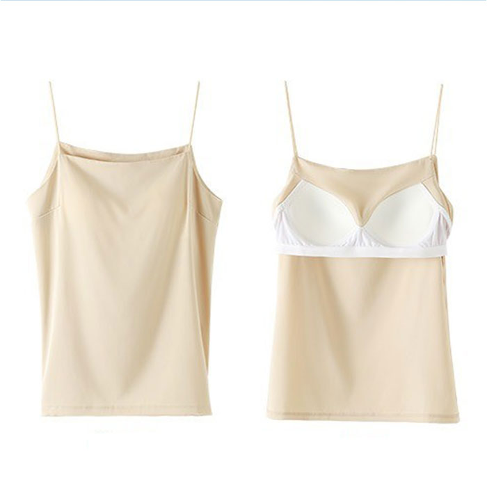 キャミソール カップ付き おしゃれ 通販 サテンキャミソール ブラキャミソール ブラトップ カップ付きインナー スリップ トップス インナー 夏  キャミソール |  | 11