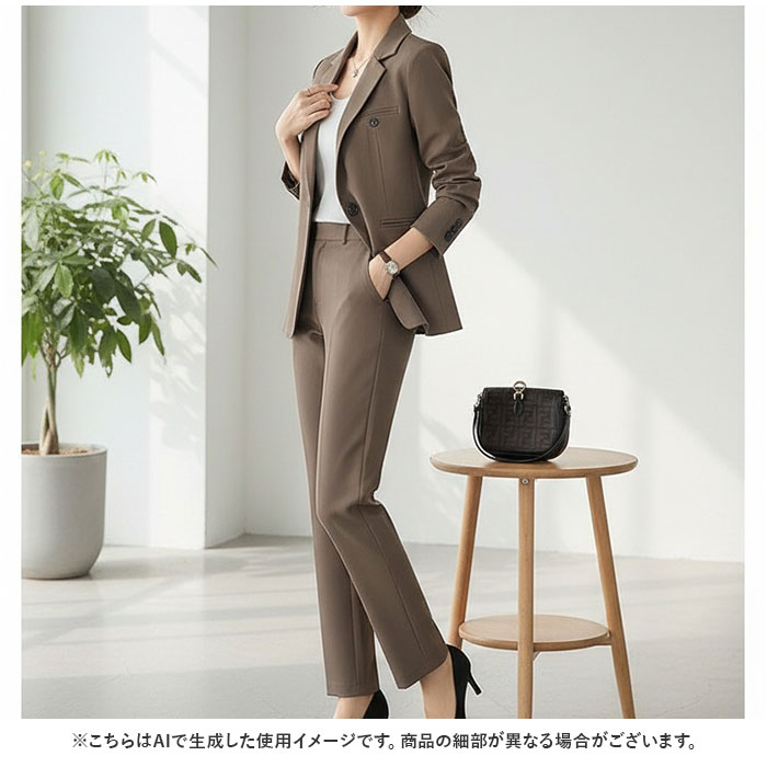 スーツ ビジネス パンツスーツ 通販 上下セット セレモニー レディース セットアップ オフィス ビジネススーツ パンツ 上品 通勤 ジャケット スーツ | BACKYARD FAMILY | 12
