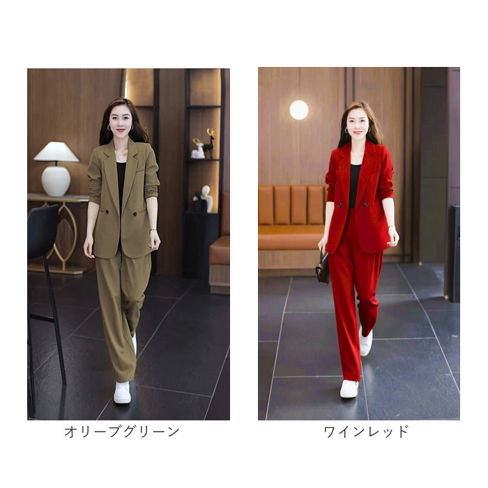 ビジネススーツ ジャケット パンツ 2点セット レディース 通販 パンツ