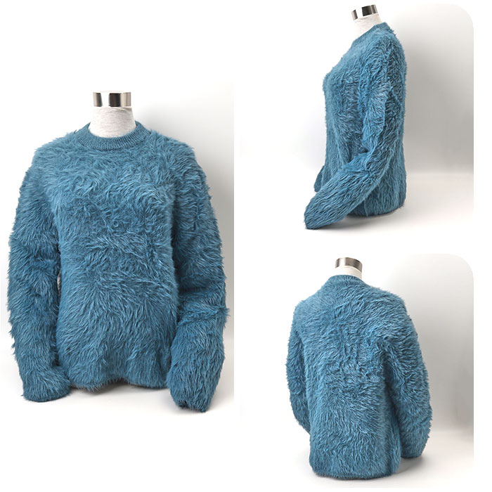 ニット レディース 長袖 通販 丸首 セーター ニットセーター 柔らかい おしゃれ プルオーバー シャギー トップス 無地 カジュアル 暖かい オシャレ 冬 秋冬 |  | 05