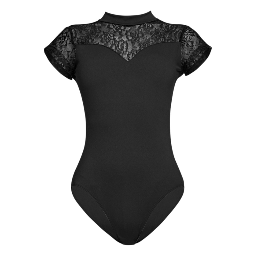 バレエレオタード 新体操 レディ−ス 通販 レオタード 練習着 レッスン着 バレエ バレエ用品 体操 レース 半袖 袖あり フレンチ袖 シースルー バレエレオタード | BACKYARD FAMILY | 01