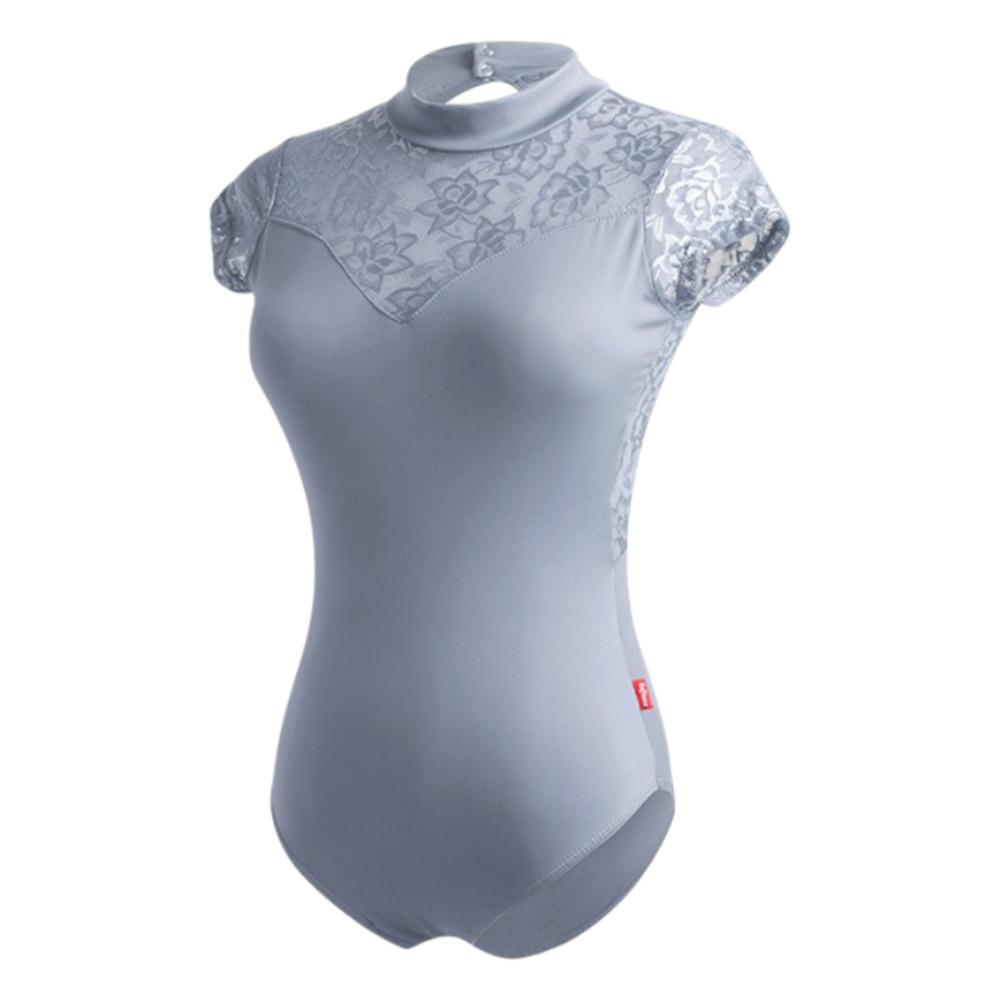 バレエレオタード 新体操 レディ−ス 通販 レオタード 練習着 レッスン着 バレエ バレエ用品 体操 レース 半袖 袖あり フレンチ袖 シースルー バレエレオタード | BACKYARD FAMILY | 02