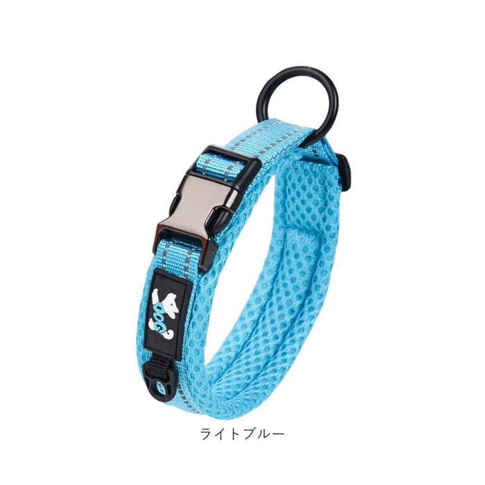 犬 首輪 おしゃれ 通販 くびわ カラー いぬ 軽い 軽量 痛くない ソフトパッド メッシュ 反射 リフレクター お出かけグッズ お散歩グッズ ドッグウェア 犬 |  | 18