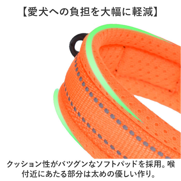 犬 首輪 おしゃれ 通販 くびわ カラー いぬ 軽い 軽量 痛くない ソフトパッド メッシュ 反射 リフレクター お出かけグッズ お散歩グッズ ドッグウェア 犬 |  | 06