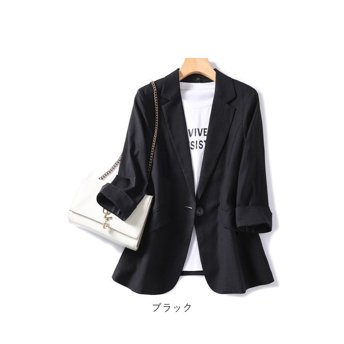 テーラードジャケット レディース 通販 スーツジャケット ジャケット アウター 上着 レディースジャケット ビジネスジャケット 七分袖 襟 えり | BACKYARD FAMILY | 16