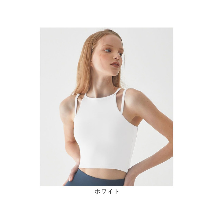 ヨガウェア ヨガ トップス カップ付き 通販 ジムウェア フィットネスウェア トレーニングウェア ピラティスウェア ブラトップ スポーツブラ ヨガウェア | BACKYARD FAMILY | 16