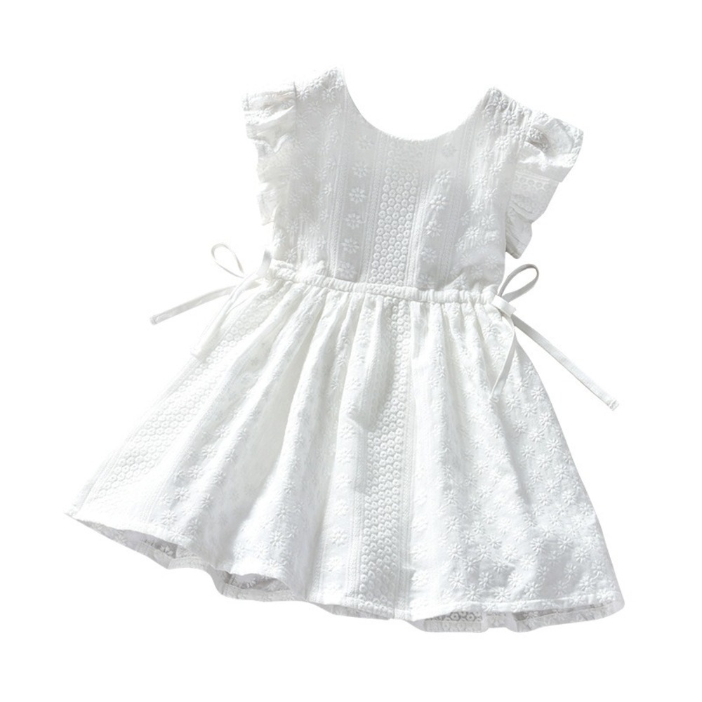 ワンピース 女の子 通販 ノースリーブワンピース ノースリーブ Aラインワンピース Aライン キッズ 子供 子供服 ジュニア 袖なし 上品 フリル ワンピース | BACKYARD FAMILY | 01