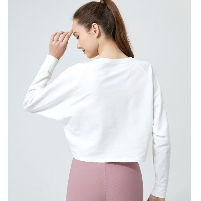 ヨガウェア 長袖 トップス 通販 ヨガシャツ フィットネスウェア トレーニングウェア ショート丈 ヨガ クロップド丈 体型カバー ゆったり レディース ヨガウェア |  | 13
