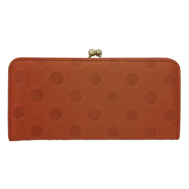 財布 通販財布 レディース 長財布 ブランド zucchero ズッケロ がま口 本革 レザー 牛革 カウレザー 日本製 大人 かわいい ドット 水玉 55338 おしゃれ 財布 |  | 01