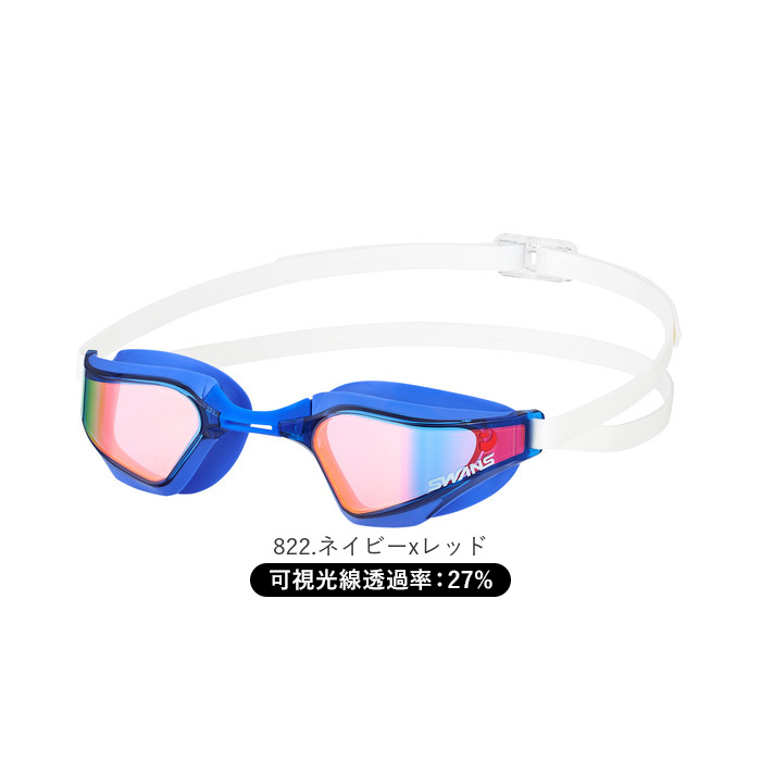 スワンズ ゴーグル ミラー 通販 SWANS SR-72MITPAFAB スイミングゴーグル 水中メガネ 水中眼鏡 大人用 競泳 水泳 クッションあり くもりどめ スワンズ | SWANS | 23