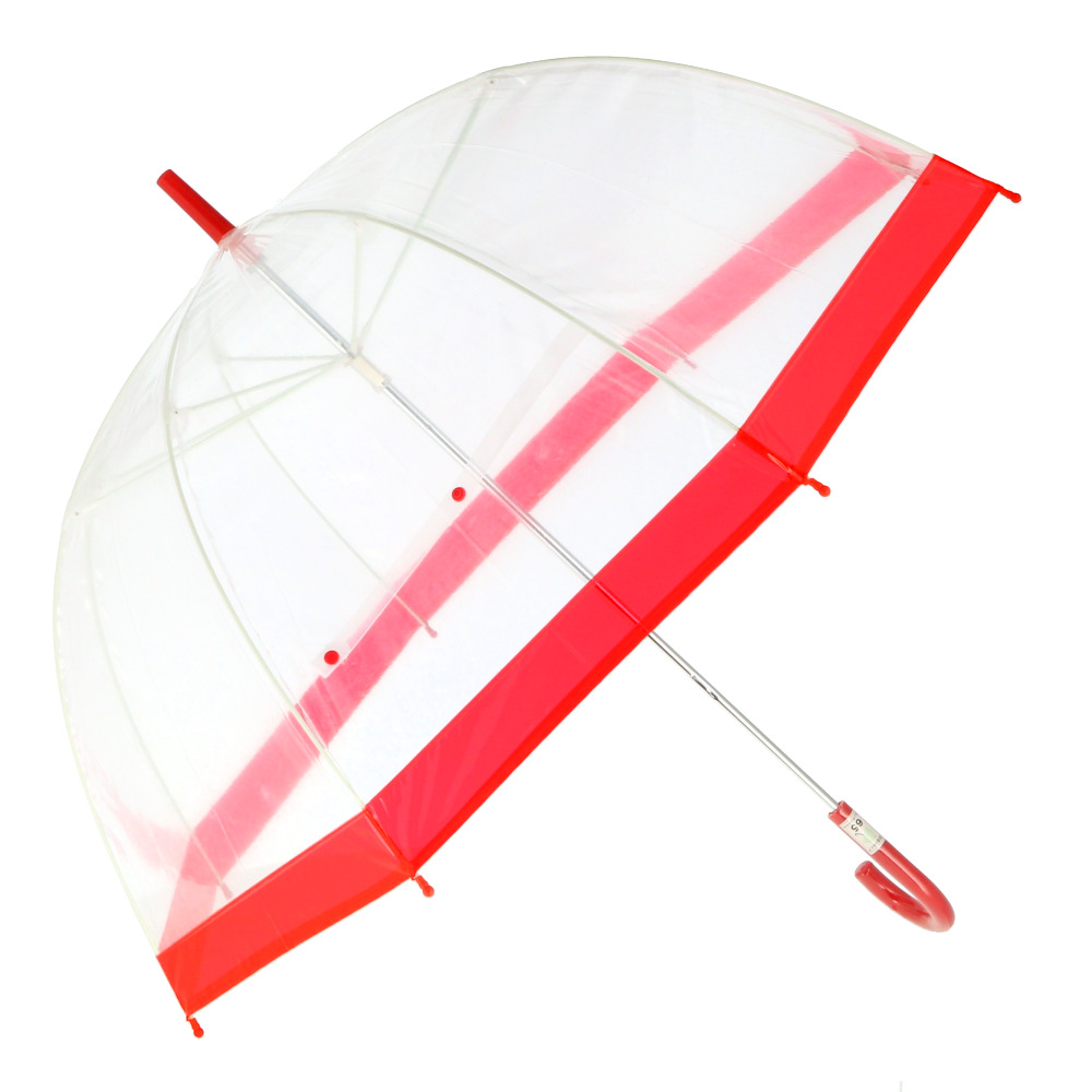 グラス ビニール傘 レディース 通販 傘 65cm 長傘 大きい ドーム型