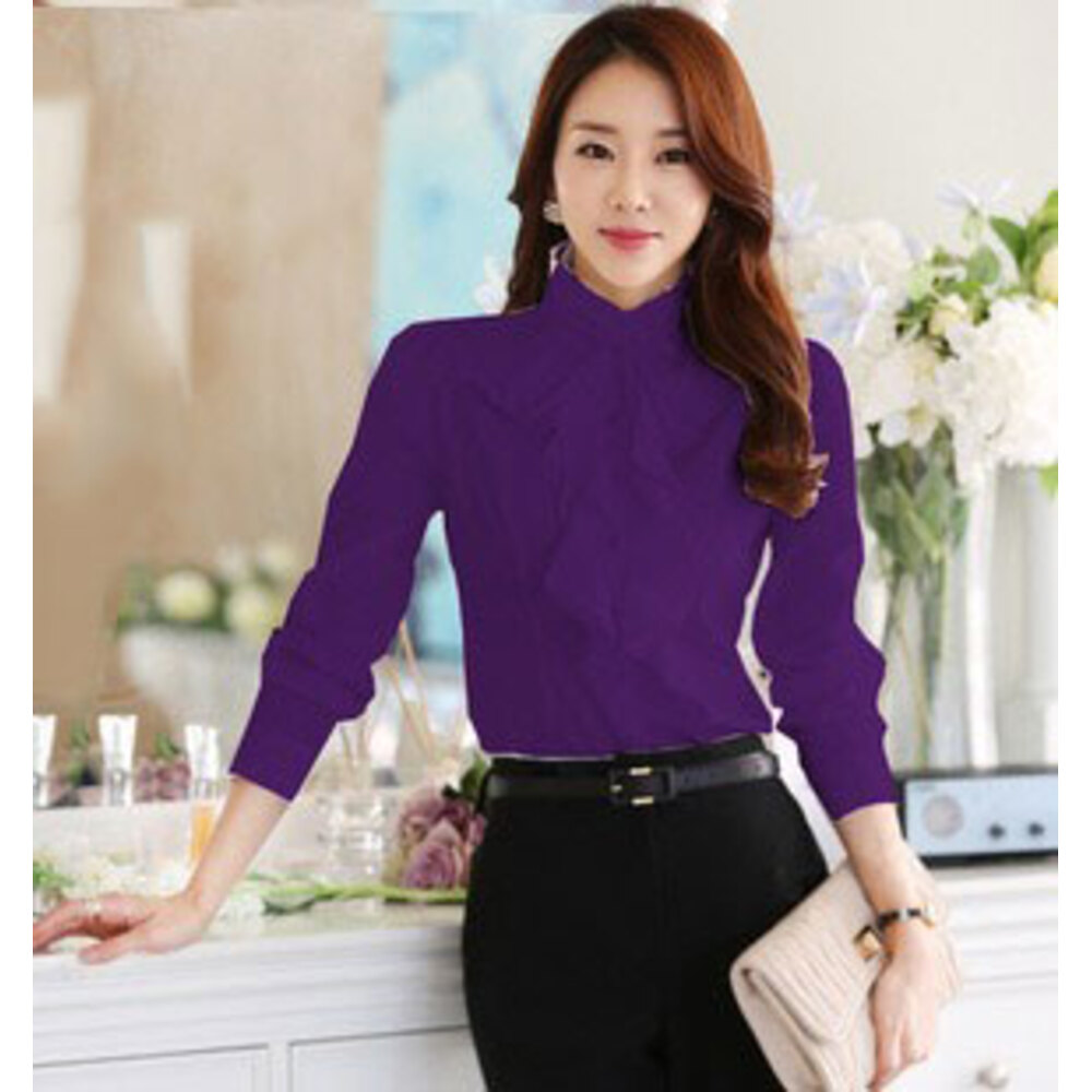 ブラウス 長袖 フリル 通販 レディース シャツ フォーマル ビジネス おしゃれ きれいめ フリルブラウス 入学式 入園式 卒園式 卒業式 立ち襟 ブラウス | BACKYARD FAMILY | 02