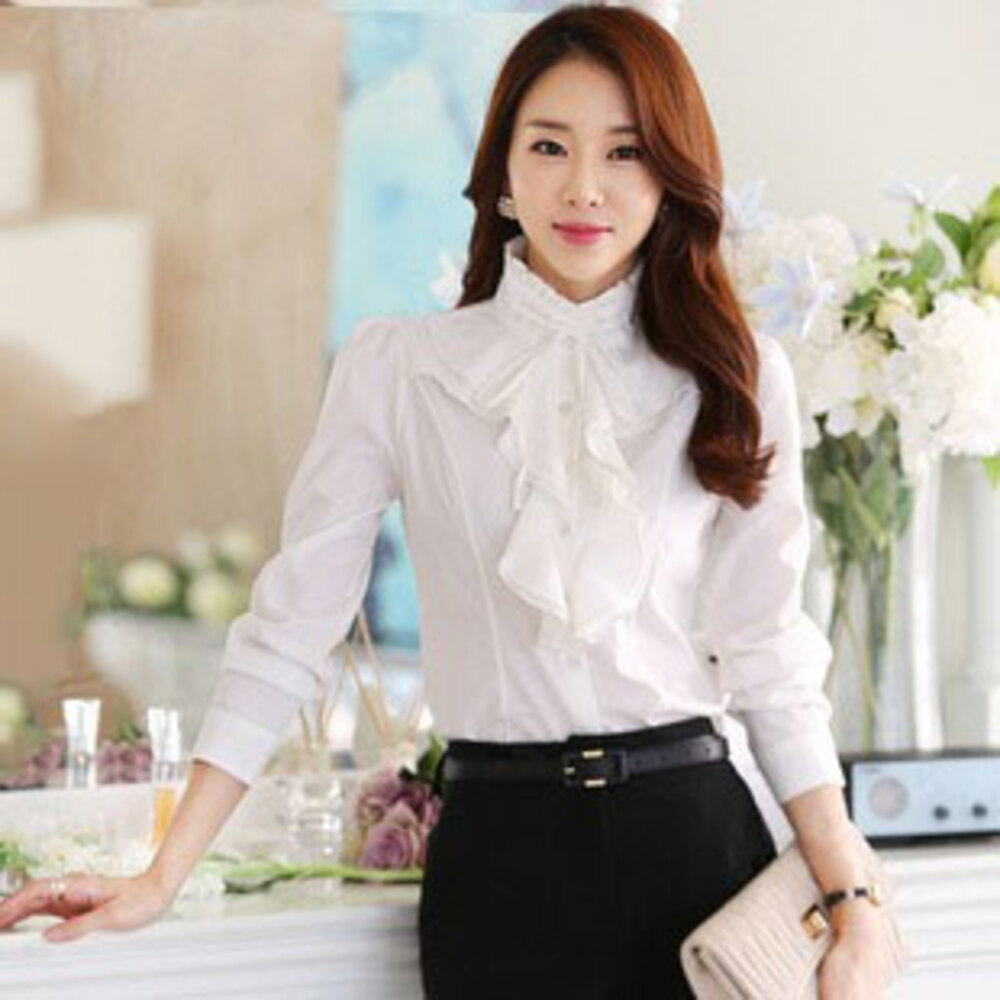 ブラウス 長袖 フリル 通販 レディース シャツ フォーマル ビジネス おしゃれ きれいめ フリルブラウス 入学式 入園式 卒園式 卒業式 立ち襟 ブラウス | BACKYARD FAMILY | 03