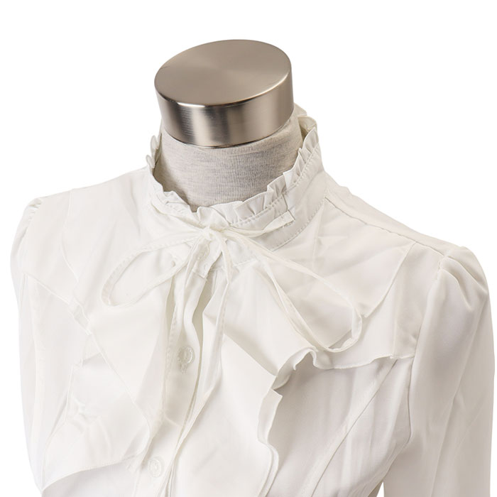 ブラウス 長袖 フリル 通販 レディース シャツ フォーマル ビジネス おしゃれ きれいめ フリルブラウス 入学式 入園式 卒園式 卒業式 立ち襟 ブラウス | BACKYARD FAMILY | 16