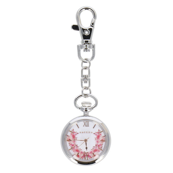 【希少】ユグナン・フレール 銀無垢0.900 ニエロ 懐中時計ケース チェーン付 BLOOM（FURLA） 時計 キーホルダー 通販 ブルーム ポケットウォッチ
