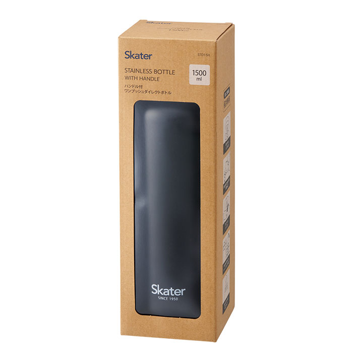 スケーター 水筒 ハンドル付き std15h 通販 ハンドル 1.5リットル Skater 1500ml マグ 1.5l ステンレスボトル マイボトル 魔法瓶 ボトル 保冷専用 直飲み | スケーター | 11